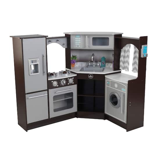 KidKraft Ultimate Corner Play Kitchen with Lights & Sounds